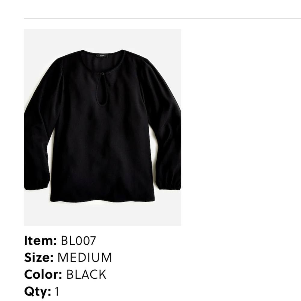 Jcrew black top
